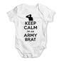 Keep Calm I'm An Army Brat Baby Unisex Baby Grow Bodysuit