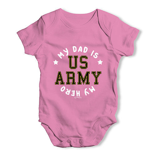 Army My Dad Is My Hero Baby Unisex Baby Grow Bodysuit