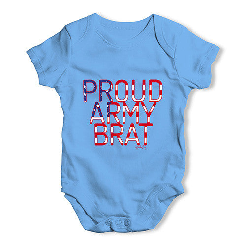 Proud Army Brat Baby Unisex Baby Grow Bodysuit