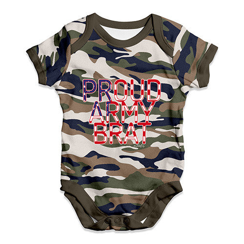 Proud Army Brat Baby Unisex Baby Grow Bodysuit