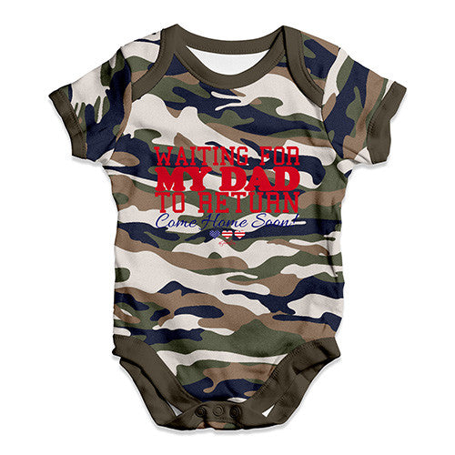 Waiting For My Dad To Return Baby Unisex Baby Grow Bodysuit