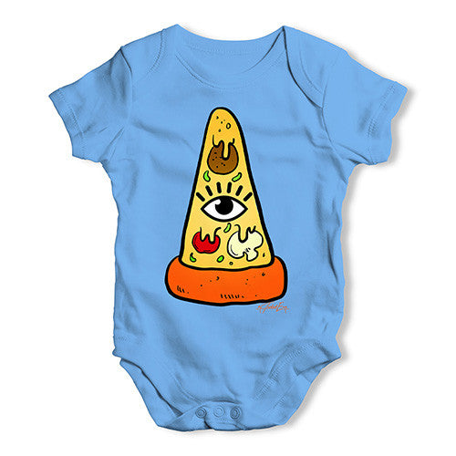 Illuminati Pizza Baby Unisex Baby Grow Bodysuit