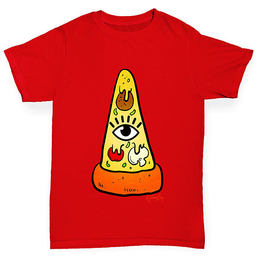 Illuminati Pizza Boy's T-Shirt