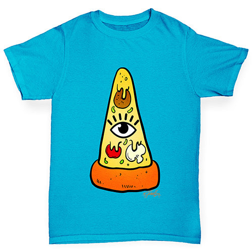 Illuminati Pizza Girl's T-Shirt 