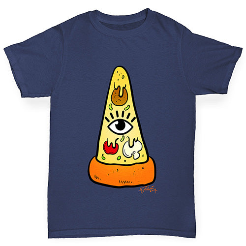 Illuminati Pizza Girl's T-Shirt 