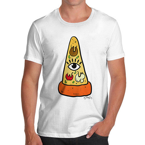 Illuminati Pizza Men's T-Shirt
