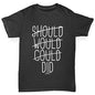 Should Would Could Did Boy's T-Shirt