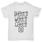 Should Would Could Did Boy's T-Shirt