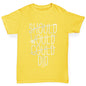 Should Would Could Did Boy's T-Shirt