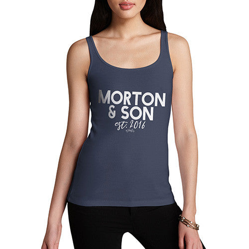 Personalised Name And Son Women's Tank Top