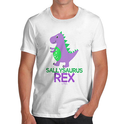 Personalised Cute T-Rex Men's T-Shirt