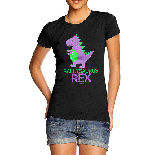 Personalised Cute T-Rex Women's T-Shirt 