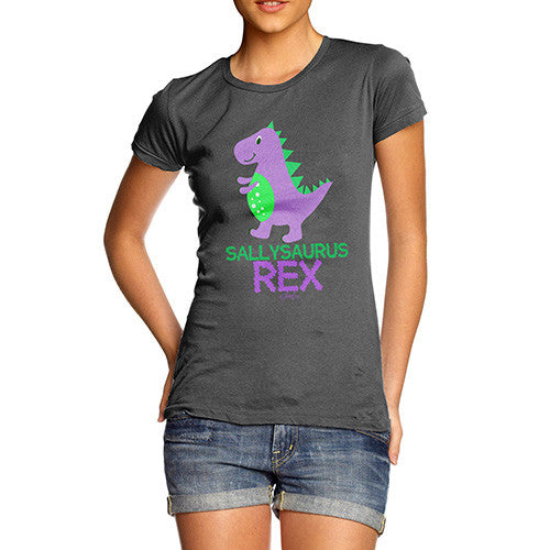 Personalised Cute T-Rex Women's T-Shirt 