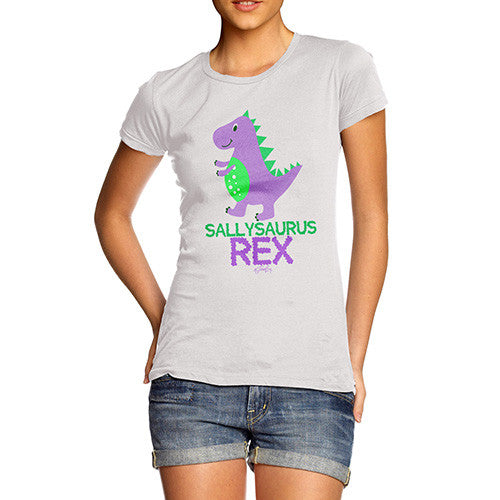 Personalised Cute T-Rex Women's T-Shirt 