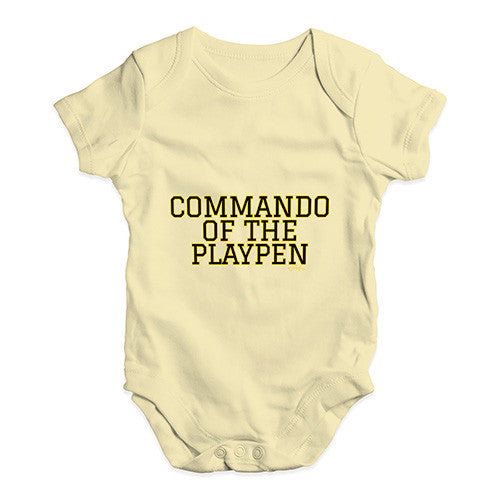 Commando Of The Playpen Baby Unisex Babygrow Bodysuit Onesies