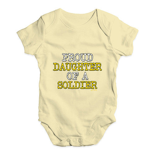 Proud Daughter Of A Soldier Baby Unisex Babygrow Bodysuit Onesies