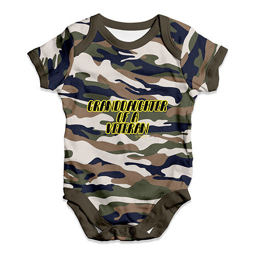 Granddaughter Of A Veteran Baby Unisex Babygrow Bodysuit Onesies