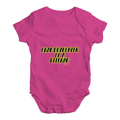 Granddaughter Of A Veteran Baby Unisex Babygrow Bodysuit Onesies