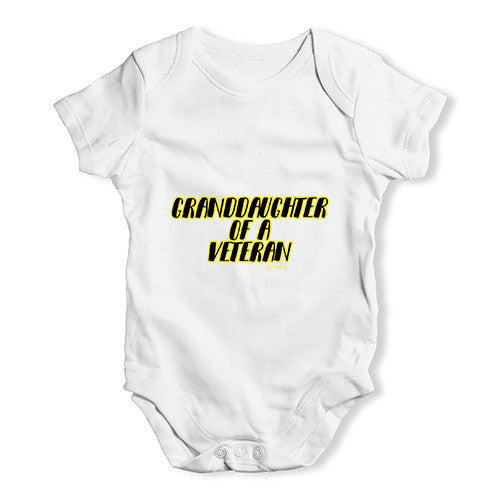 Granddaughter Of A Veteran Baby Unisex Babygrow Bodysuit Onesies