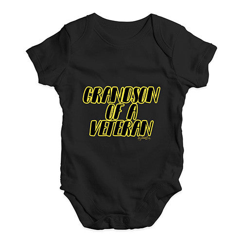 Grandson Of A Veteran Baby Unisex Babygrow Bodysuit Onesies