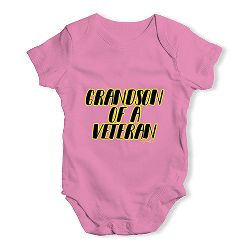 Grandson Of A Veteran Baby Unisex Babygrow Bodysuit Onesies