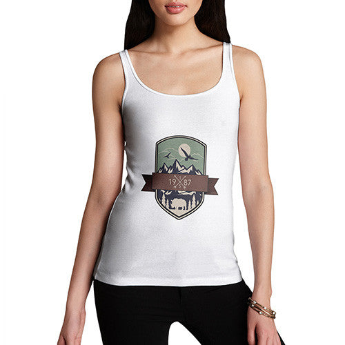 Camping Eagles Mountains Women's Tank Top