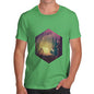 Camping Hexagon Night Time Men's T-Shirt