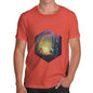 Camping Hexagon Night Time Men's T-Shirt