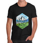 Adventure Begins Mountains Landscape Men's T-Shirt