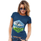 Adventure Begins Mountains Landscape Women's T-Shirt 