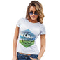 Adventure Begins Mountains Landscape Women's T-Shirt 