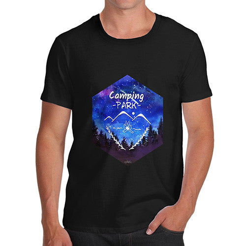 Camping Hexagon Watercolour Men's T-Shirt