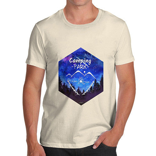 Camping Hexagon Watercolour Men's T-Shirt