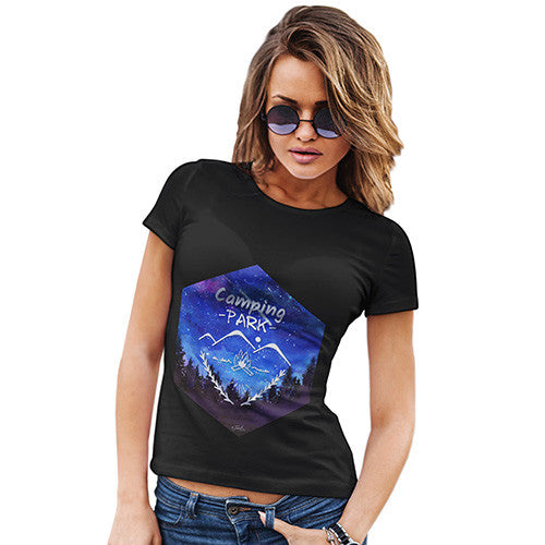 Camping Hexagon Watercolour Women's T-Shirt 