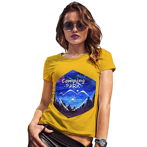 Camping Hexagon Watercolour Women's T-Shirt 