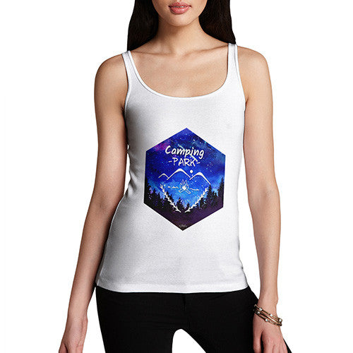 Camping Hexagon Watercolour Women's Tank Top