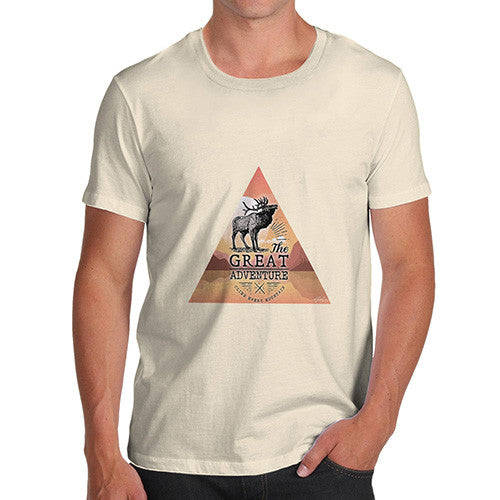 Moose Great Adventure Triangle Men's T-Shirt