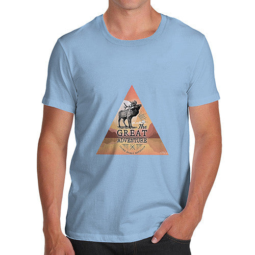 Moose Great Adventure Triangle Men's T-Shirt