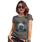 American Wolf Dark Landscape Women's T-Shirt 