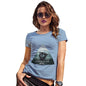 American Wolf Dark Landscape Women's T-Shirt 