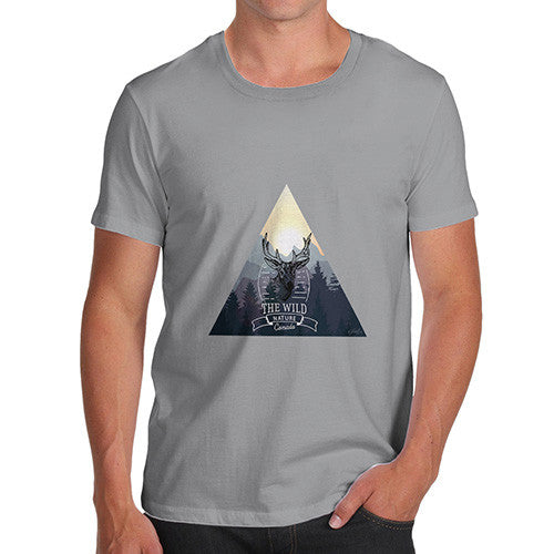 Deer Wild Nature Triangle Men's T-Shirt
