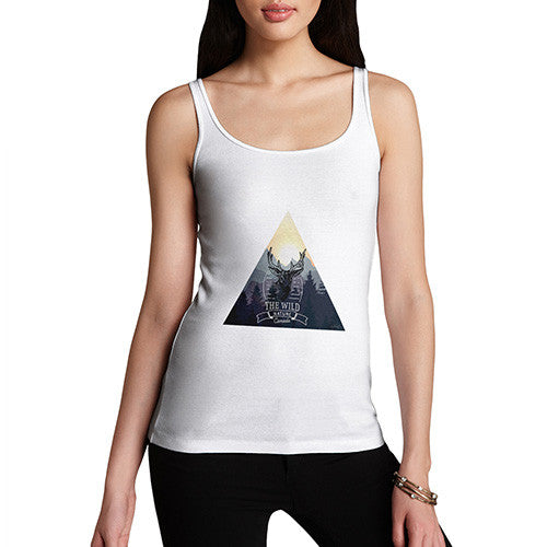 Deer Wild Nature Triangle Women's Tank Top