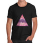 Les Alpes Pink Refuge Triangle Men's T-Shirt