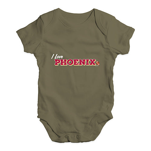 I Love Phoenix American Football Baby Unisex Baby Grow Bodysuit