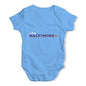 I Love Baltimore American Football Baby Unisex Baby Grow Bodysuit