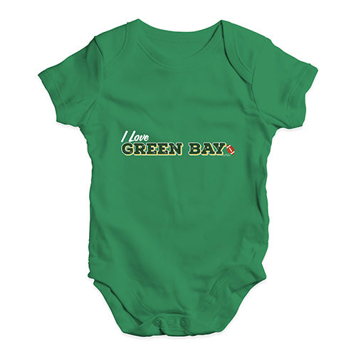 I Love Green Bay American Football Baby Unisex Baby Grow Bodysuit