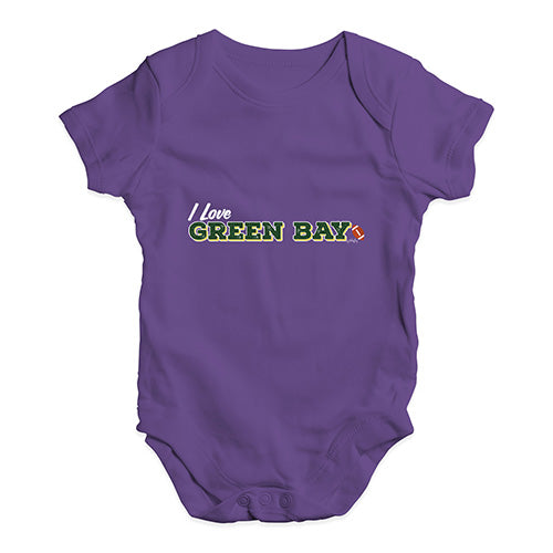 I Love Green Bay American Football Baby Unisex Baby Grow Bodysuit