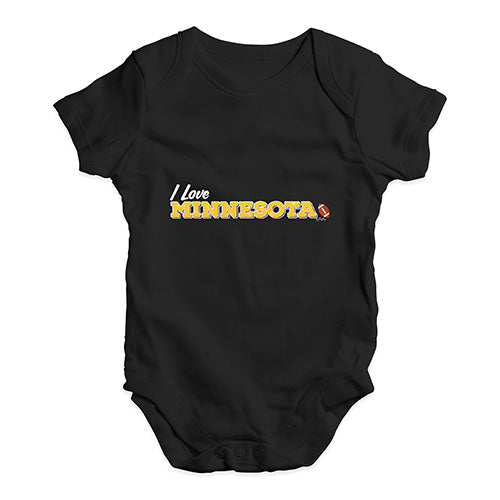 I Love Minnesota American Football Baby Unisex Baby Grow Bodysuit