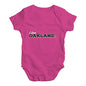 I Love Oakland American Football Baby Unisex Baby Grow Bodysuit