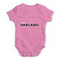 I Love Oakland American Football Baby Unisex Baby Grow Bodysuit